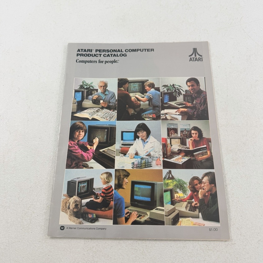 Vintage Atari Personal Computer Product Catalog 1981 Atari 400 800‎